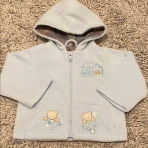 Casual Time Baby Fleece Baby Blue Jacket, Size 6/9 Months